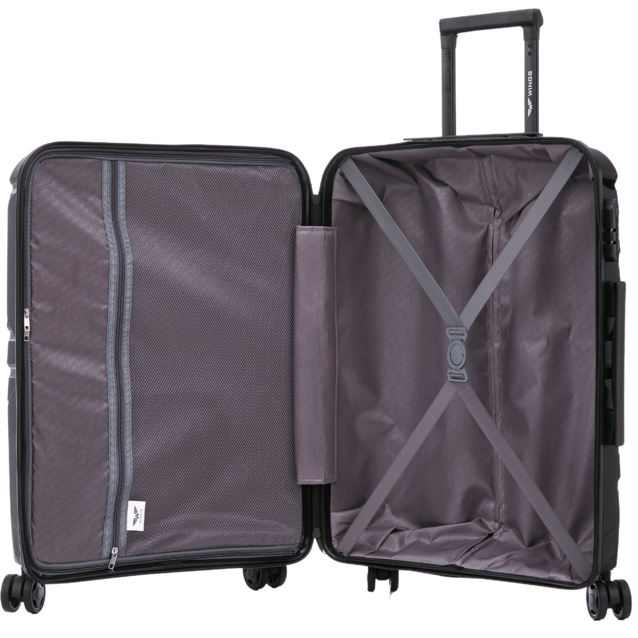 Cabin Wings PHOENIX 2.0 polypropylene suitcase 20" BLACK