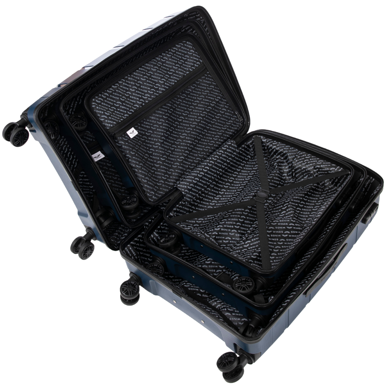 Kabinový kufr Wings HAWFINCH 3.0 polypropylen 20" MODRÝ