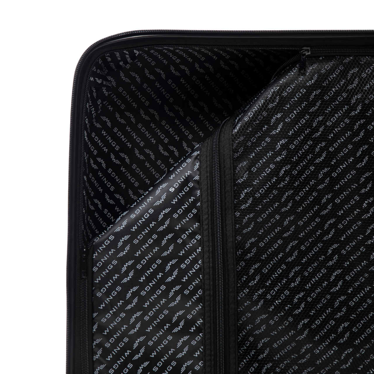 Stredný kufor Wings HAWFINCH polypropylén 24" ČIERNA