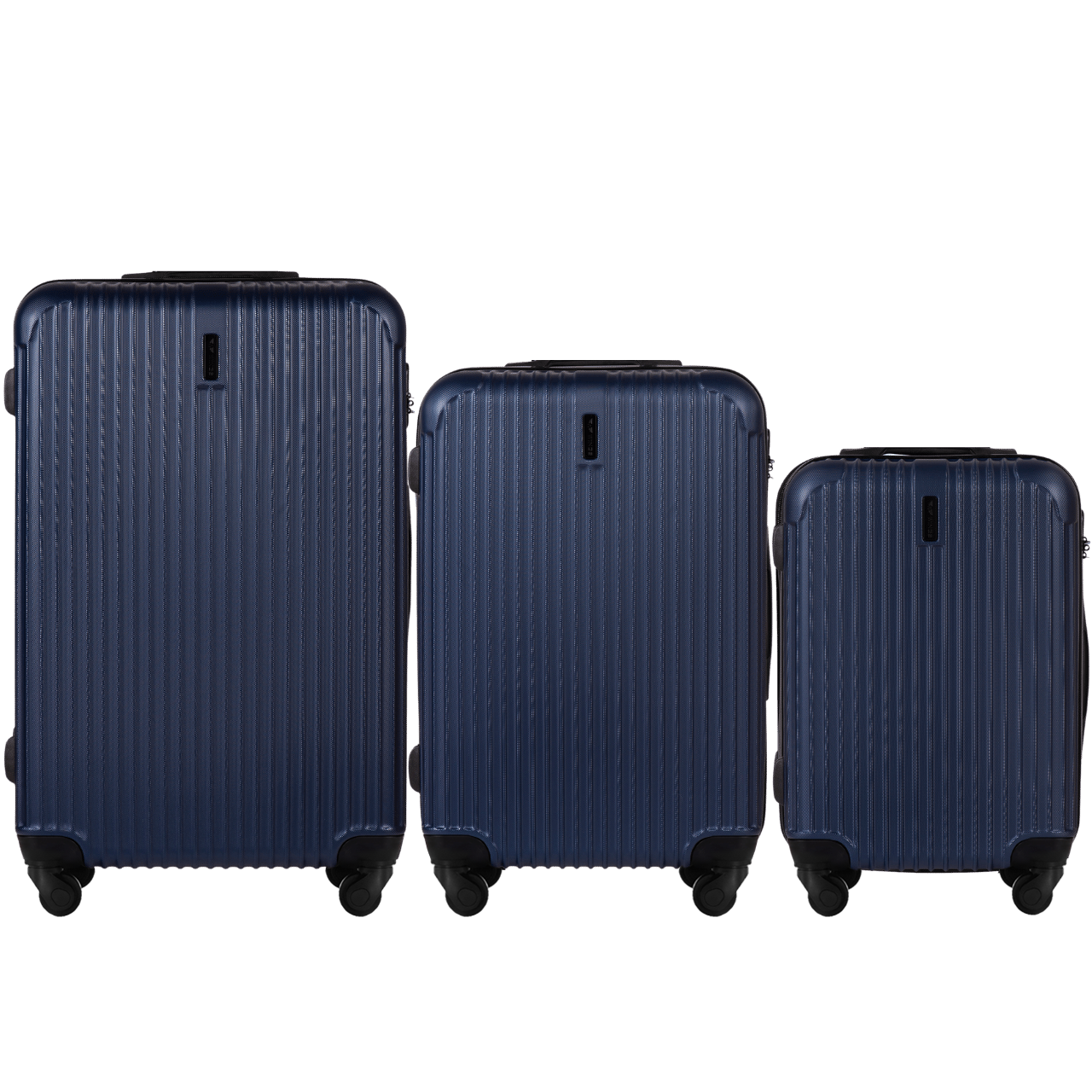 SET OF 3 SUITCASES WINGS EGRET 2.0 DARK BLUE