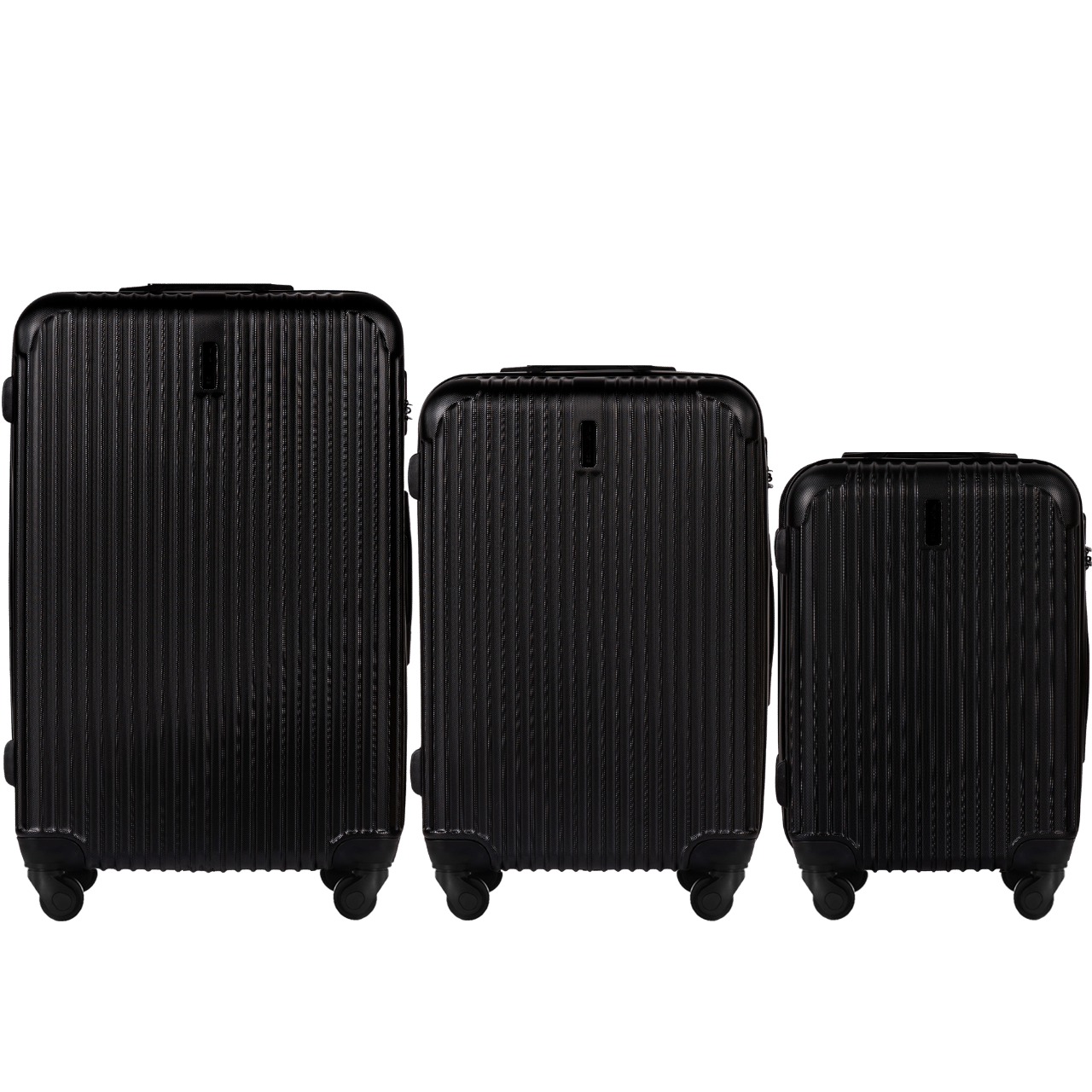 SET OF 3 SUITCASES WINGS EGRET 2.0 BLACK