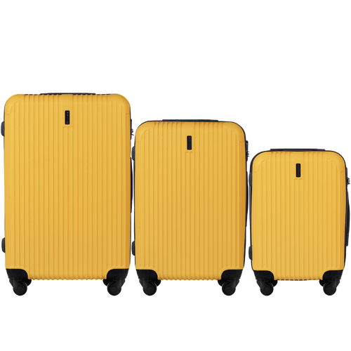 SET OF 3 SUITCASES WINGS EGRET 2.0 YELLOW