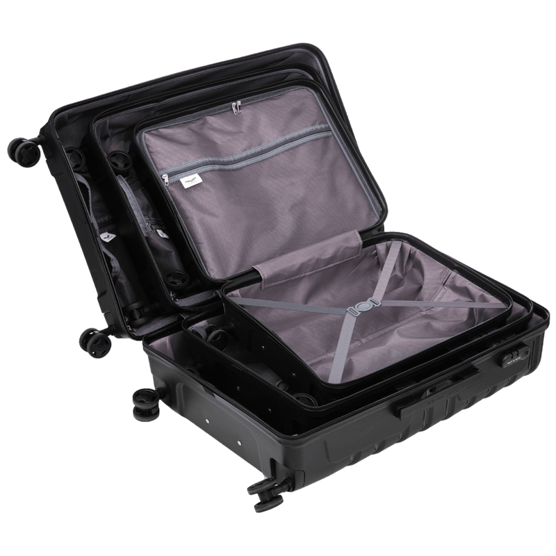 Set di 3 valigie Wings PHOENIX 2.0 in polipropilene BLU