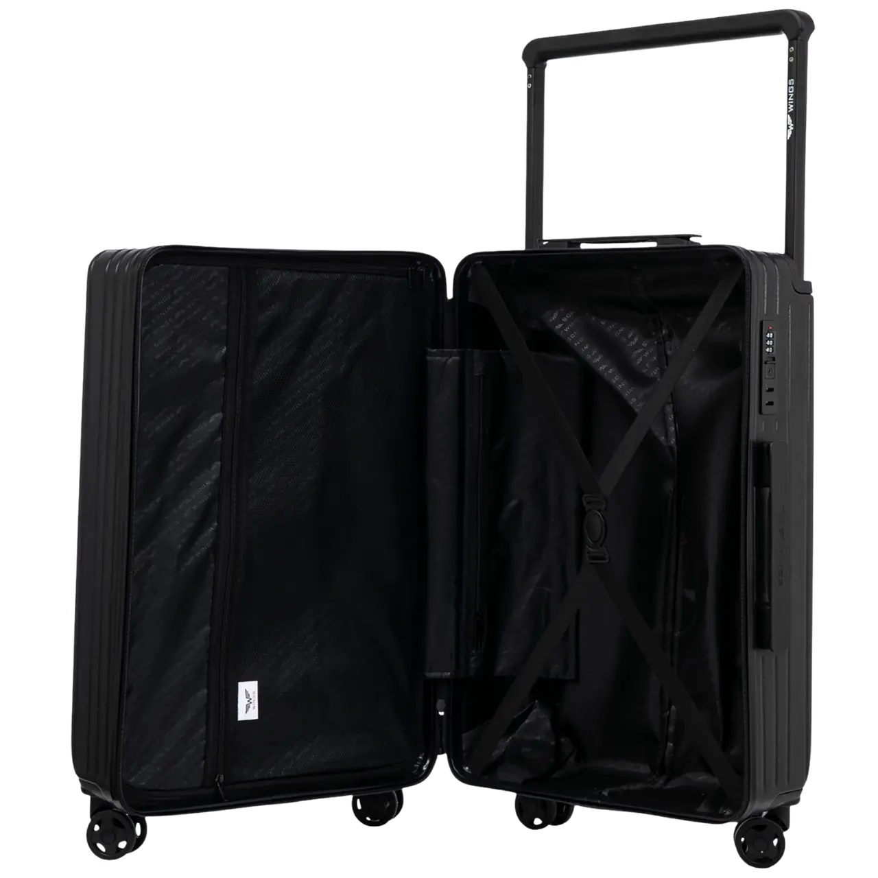 Walizka średnia Wings x Jagiellonia 24"BLACK WINGS x JAGIELLONIA