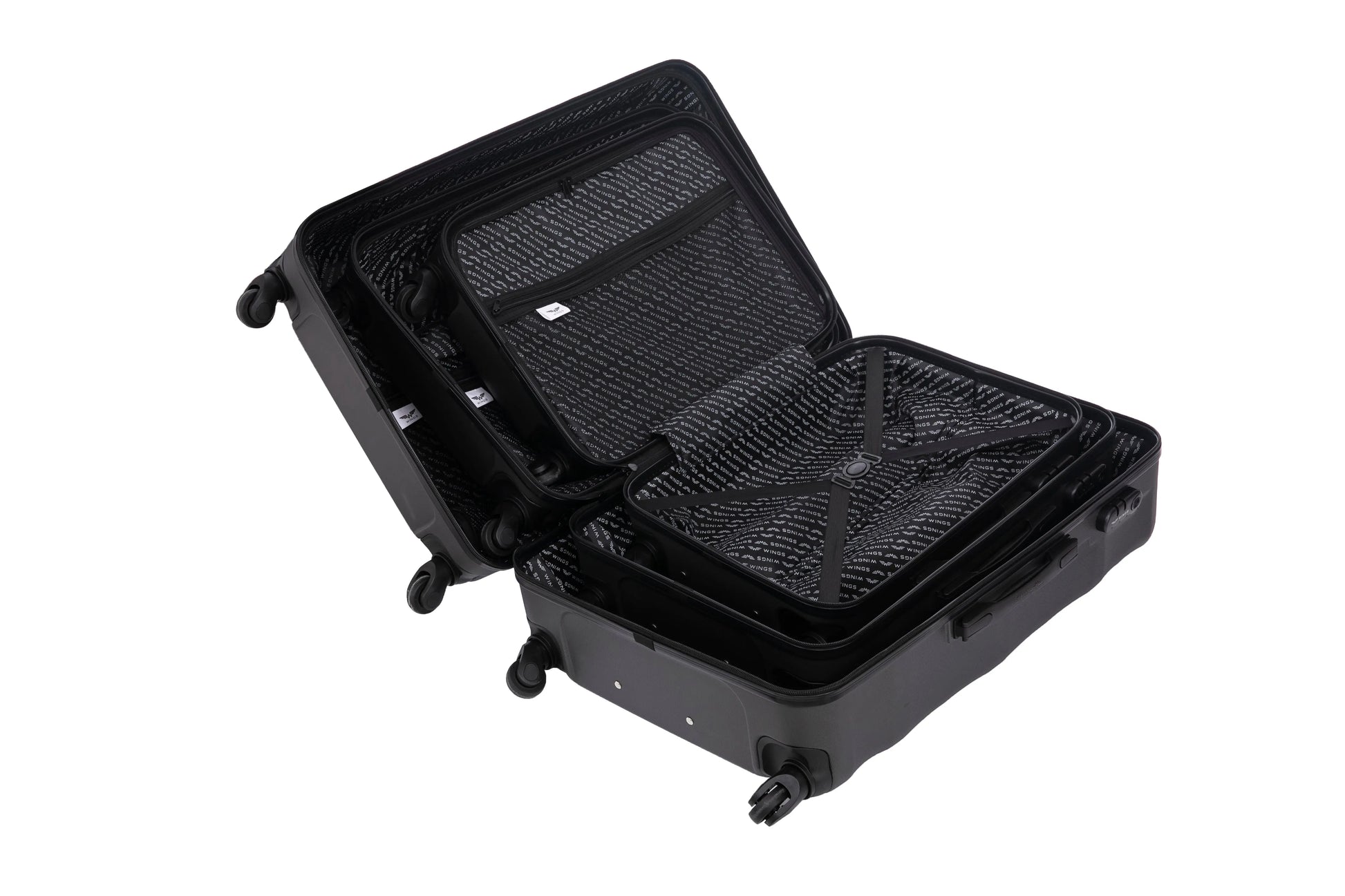 Komplet 3 WALIZEK Wings ABS+ VULTURE Dark Grey VULTURE COLLECTION