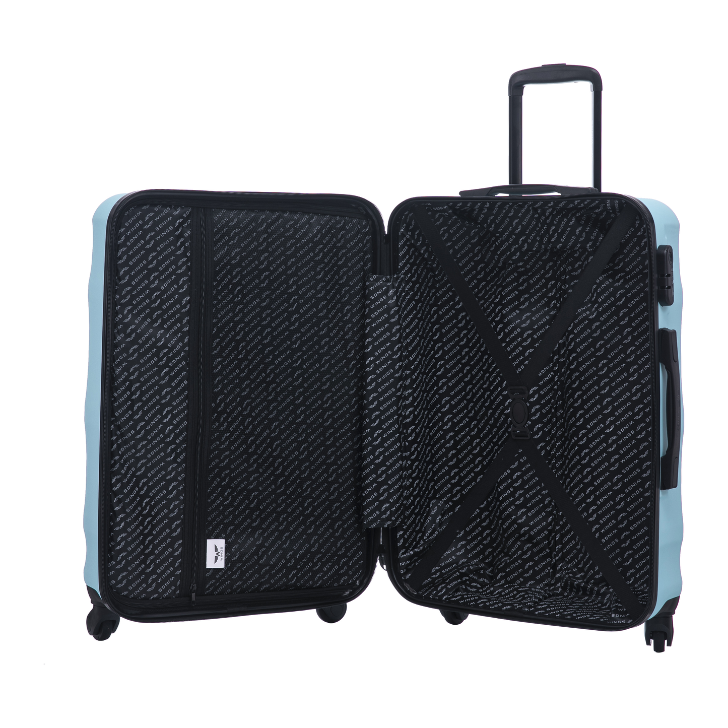 Walizka ŚREDNIA WINGS ABS+ VULTURE 24" Light Blue VULTURE COLLECTION