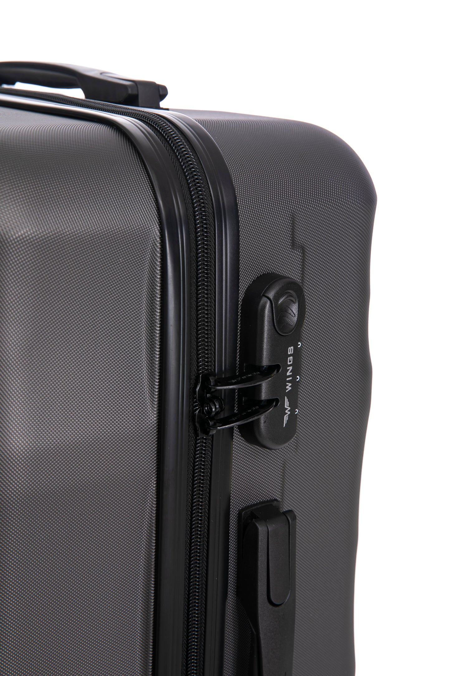 Medium Suitcase WINGS ABS+ VULTURE 24" Dark Grey