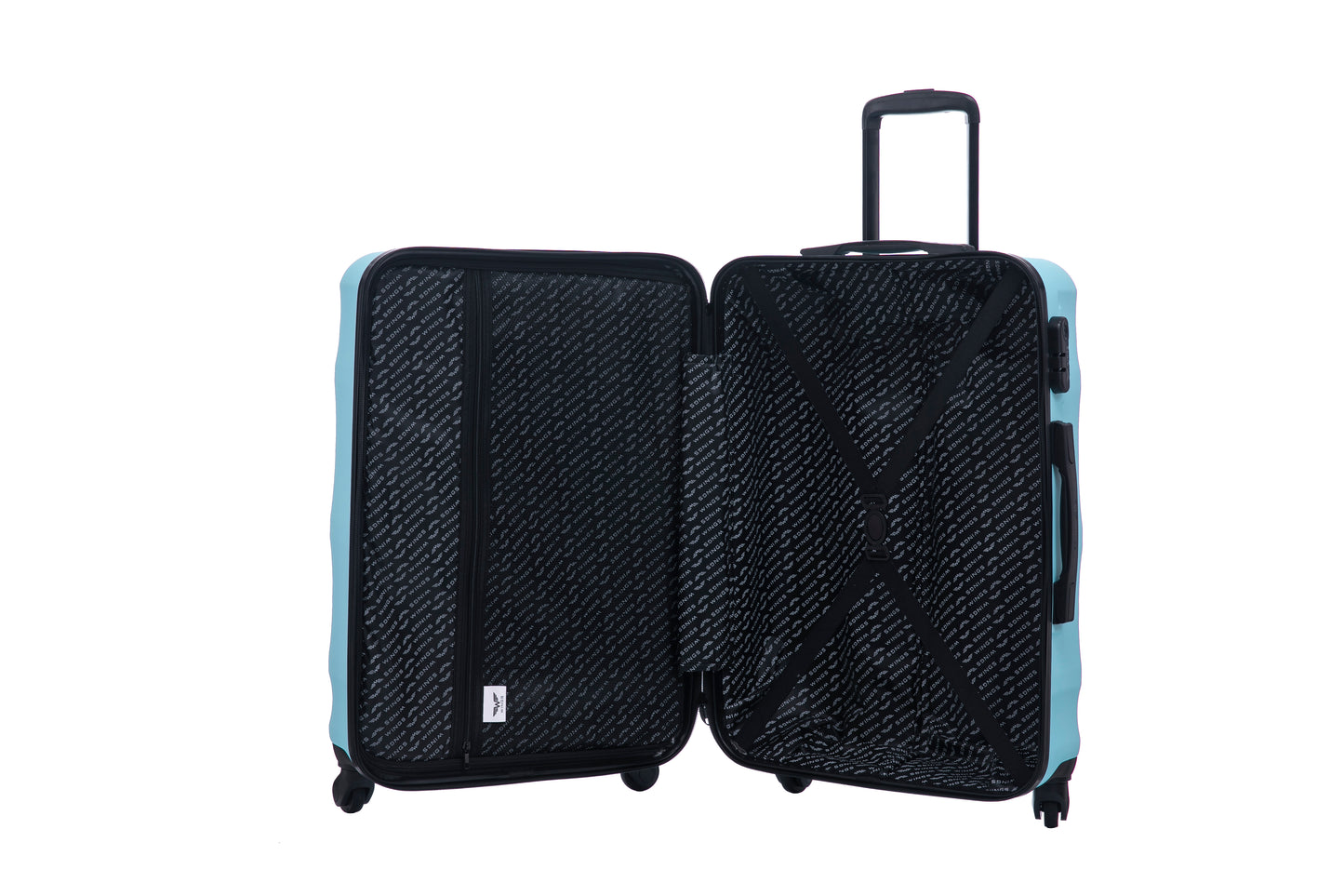 Large WINGS VULTURE ABS+ Suitcase 28" Light Blue