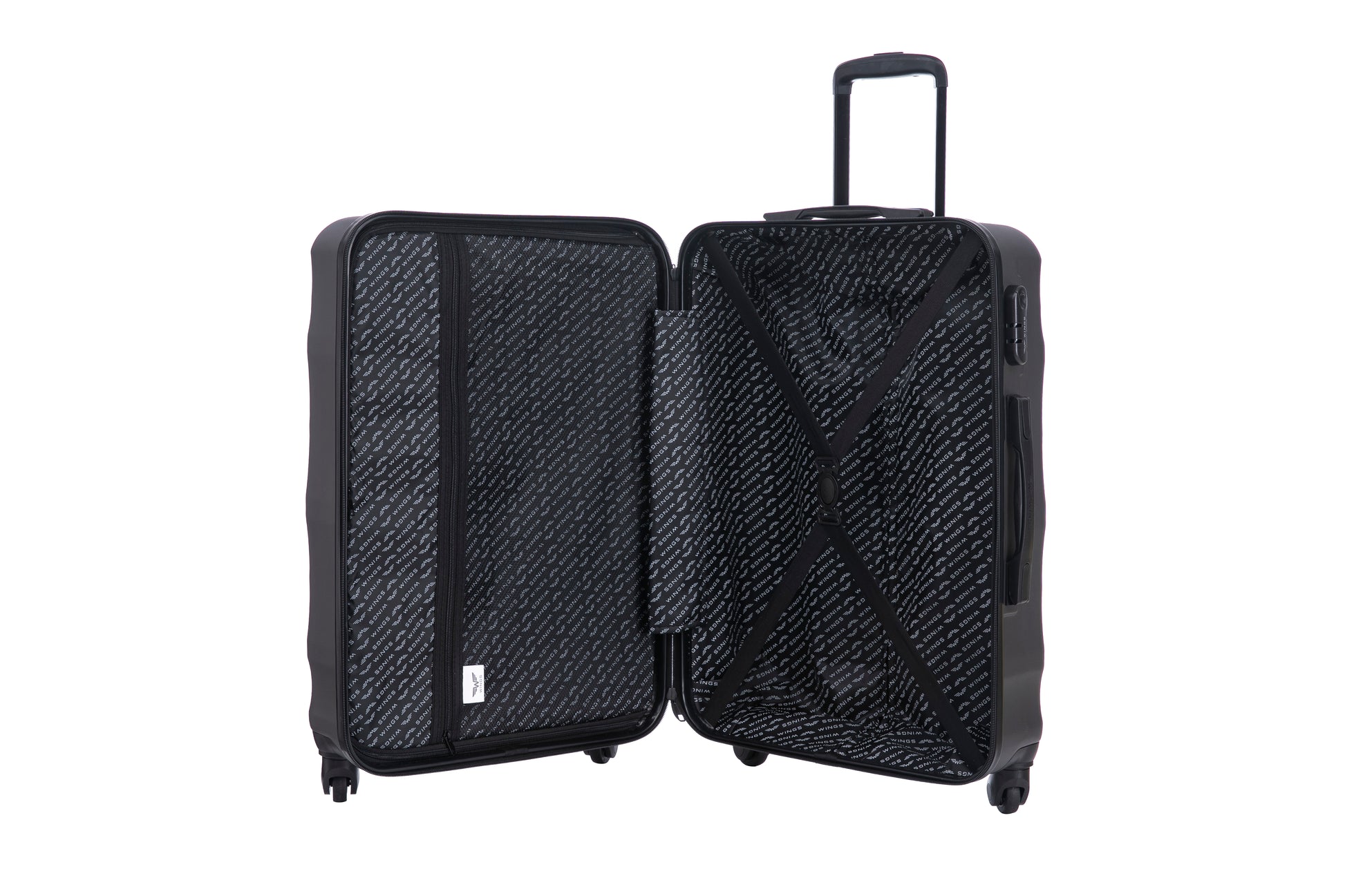 Large WINGS VULTURE ABS+ Suitcase 28" Dark Grey