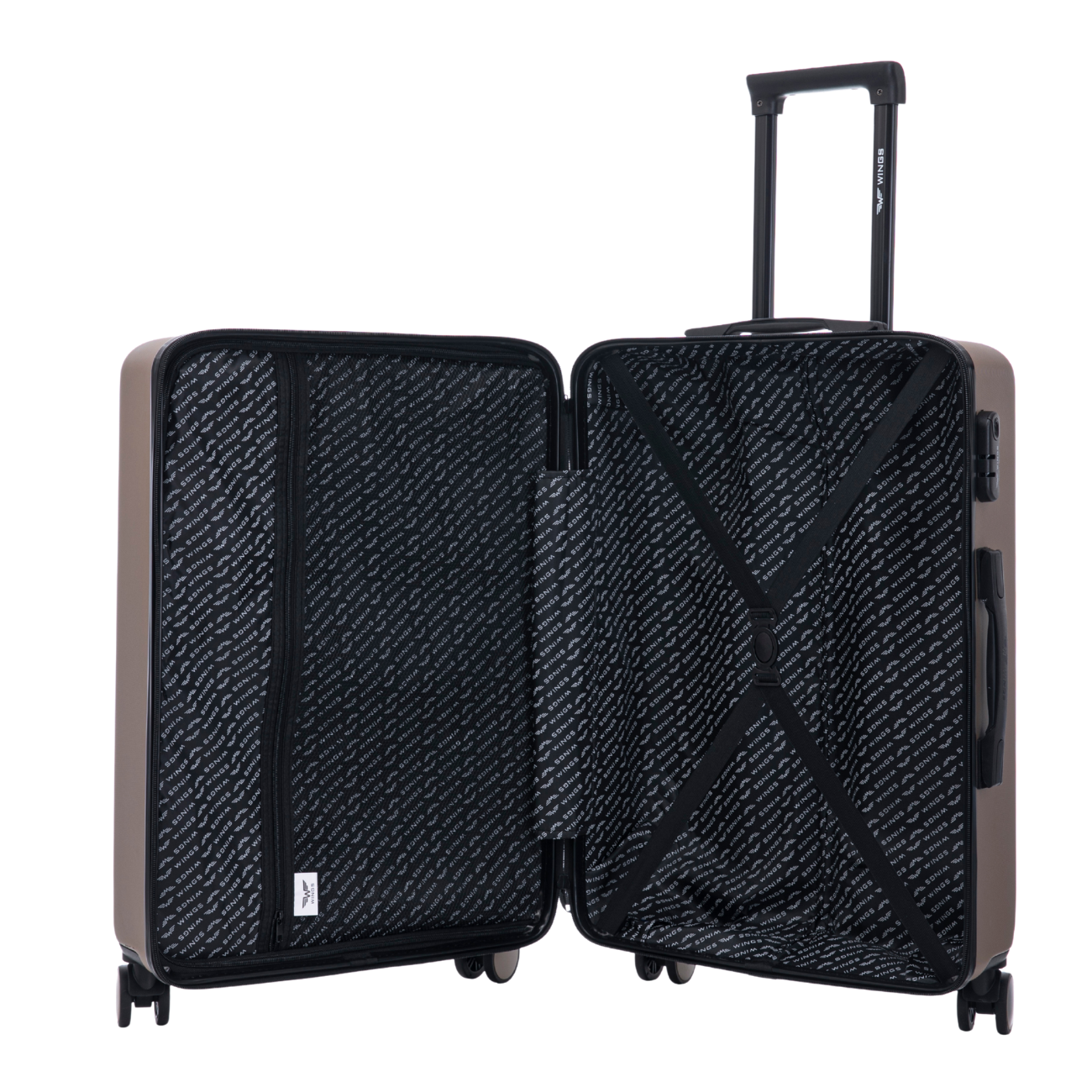 Walizka ŚREDNIA  Wings ABS+ COOT 24" Champagne COOT COLLECTION