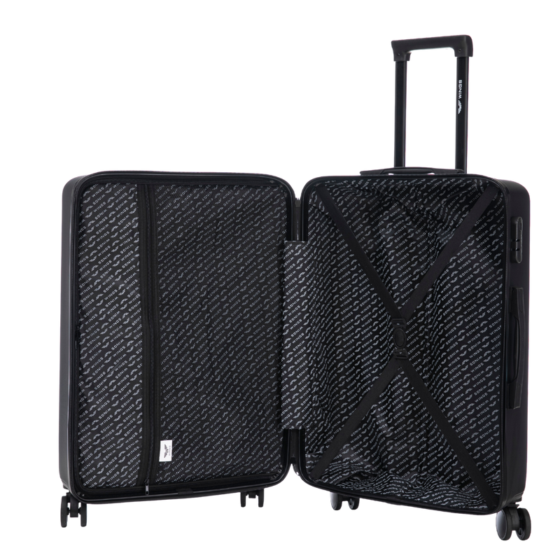 Střední kufr Wings ABS+ COOT 24″ ČERNÝ