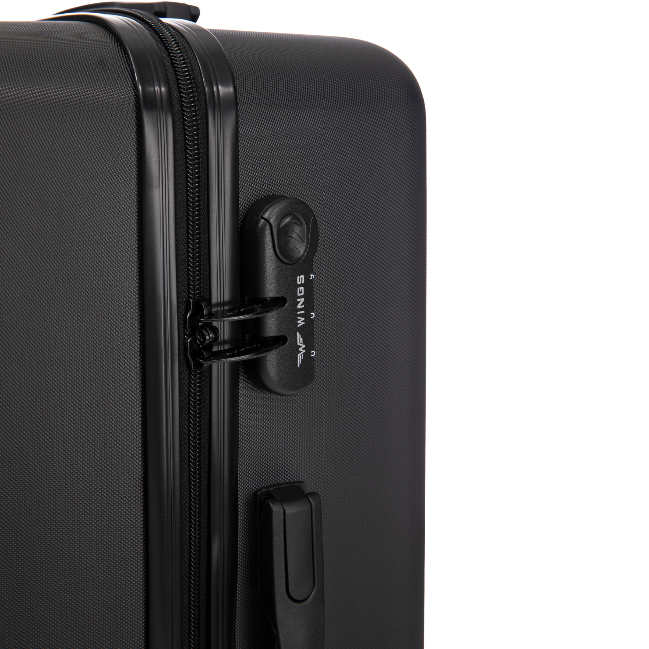 Μεσαία βαλίτσα Wings ABS+ COOT 24" Μαύρο