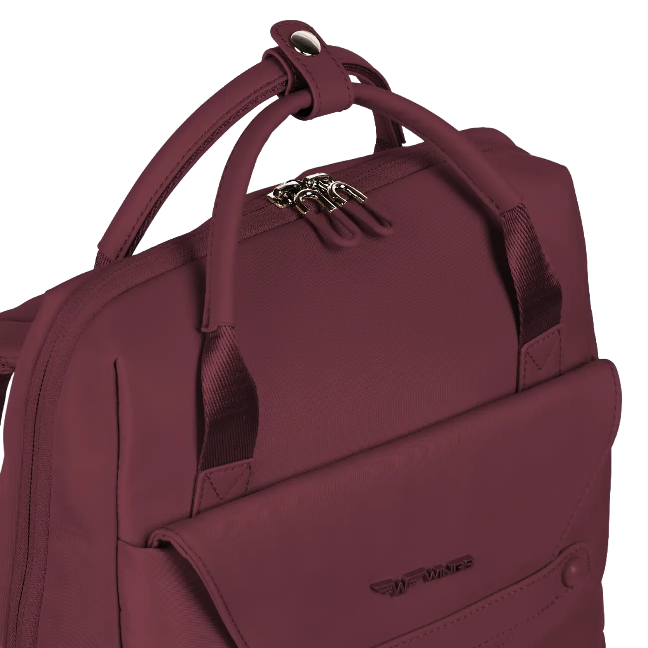SKYLARK Plecak miejski wielofunkcyjny bordowy SKYLARK COLLECTION