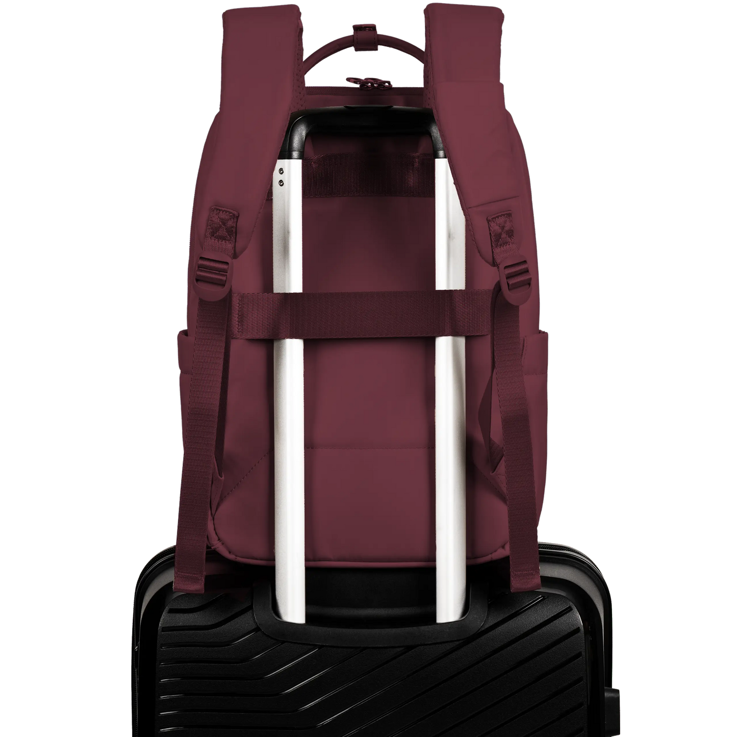 SKYLARK Plecak miejski wielofunkcyjny bordowy SKYLARK COLLECTION