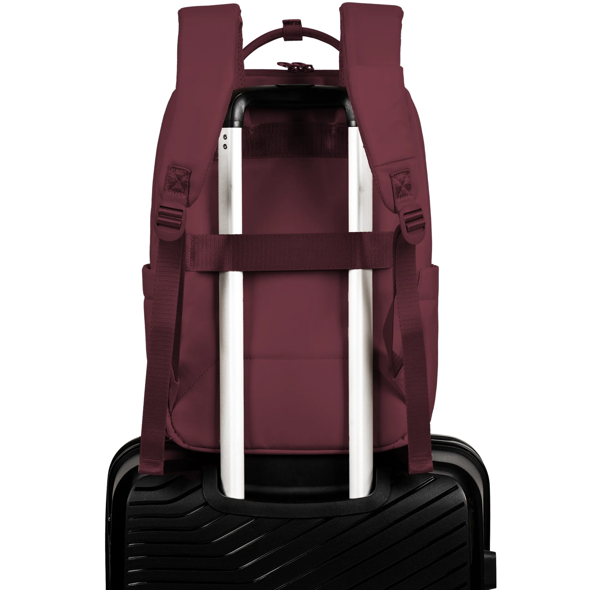 SKYLARK Plecak miejski wielofunkcyjny bordowy SKYLARK COLLECTION