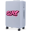 Walizka mare Wings ABS+ 28" Personalizată ALBASTRU PASTEL SLAY