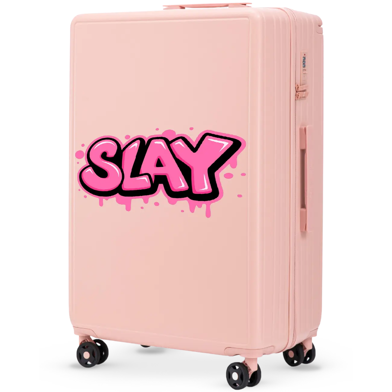 Walizka duża Wings ABS+ 28" Customized PINK SLAY customized
