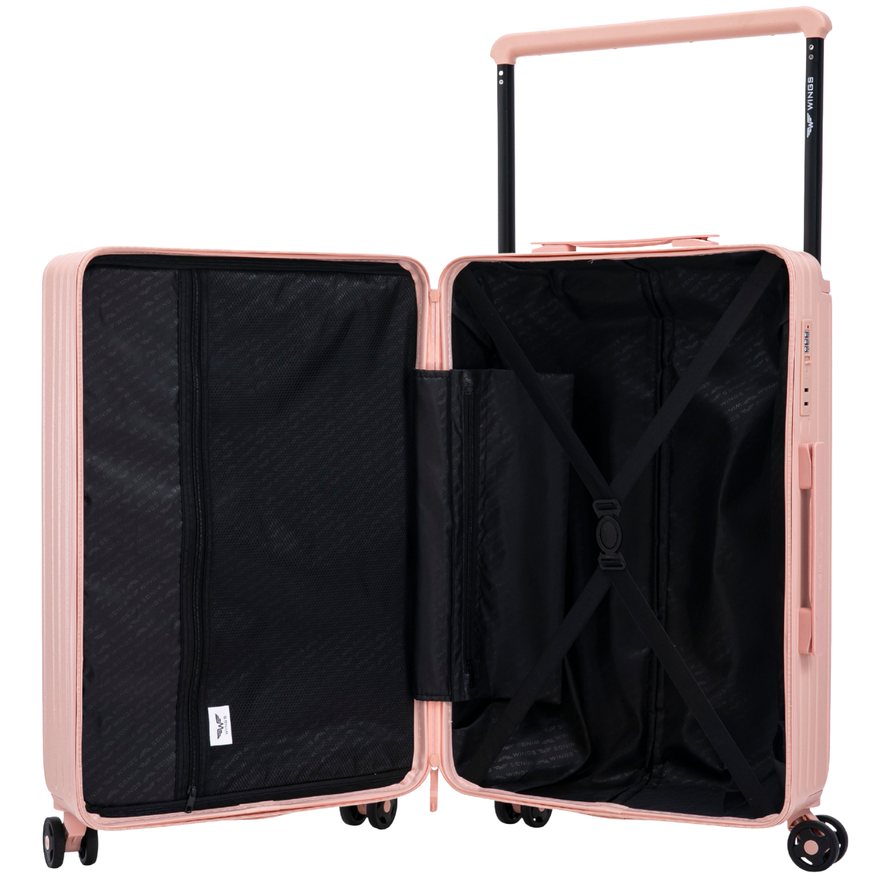 Середня валіза Wings ABS+ 24" Customized PINK SLAY
