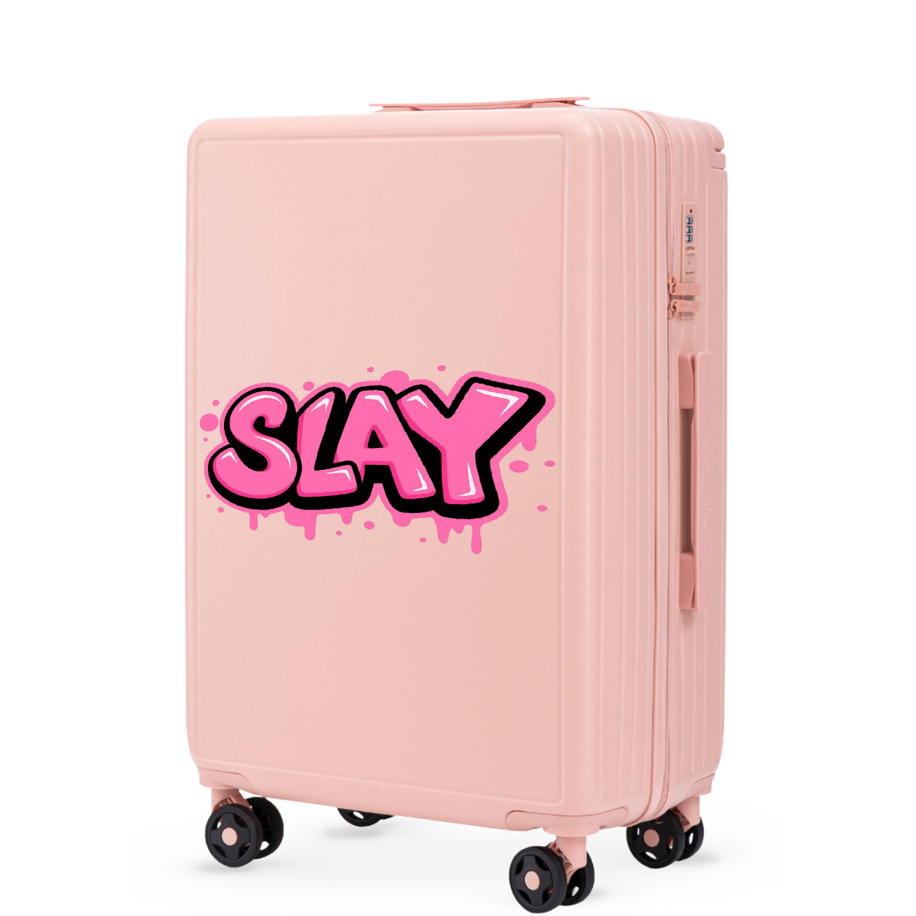 Середня валіза Wings ABS+ 24" Customized PINK SLAY