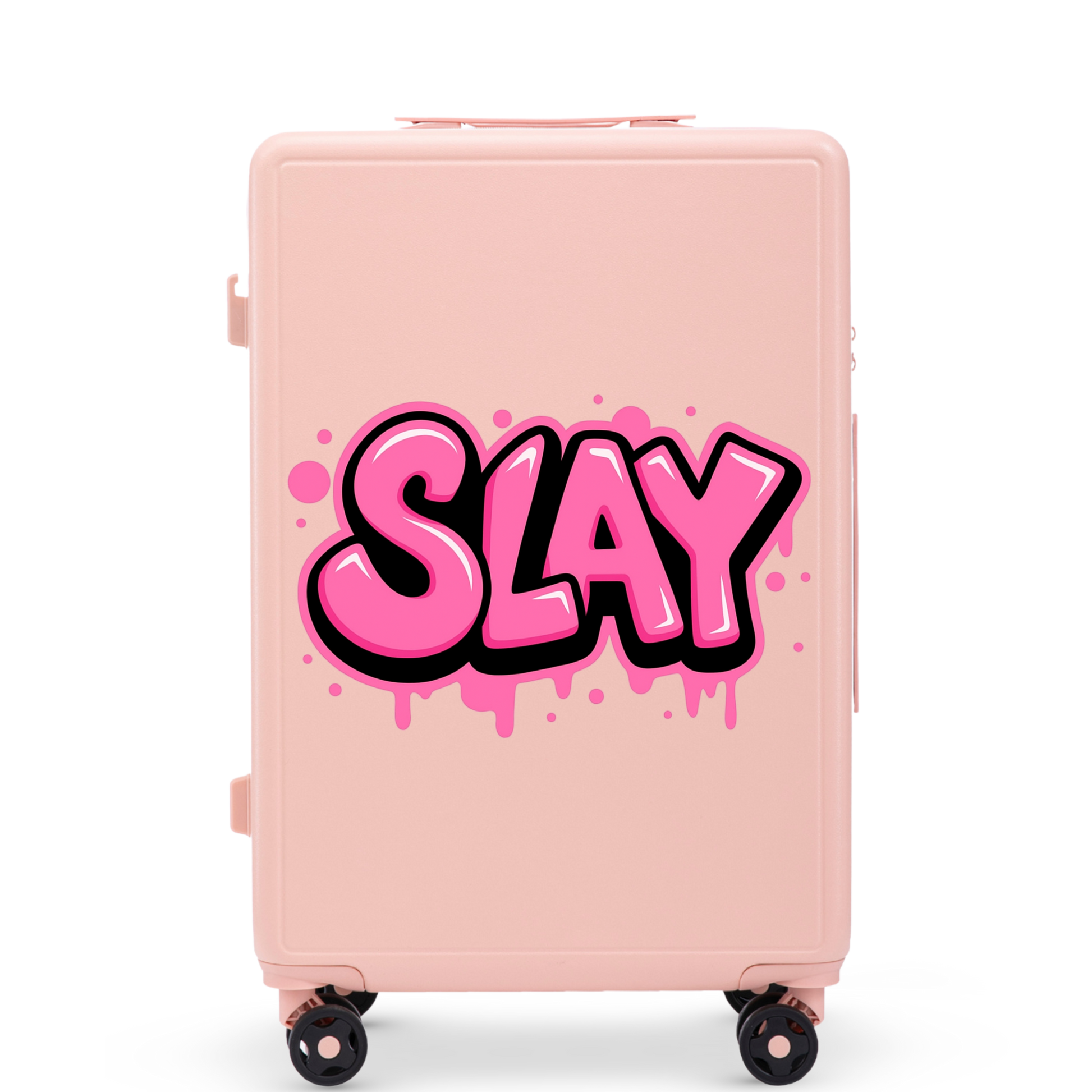 Середня валіза Wings ABS+ 24" Customized PINK SLAY
