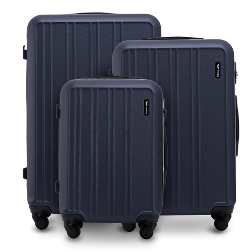 Set of 3 suitcases Wings HARRIER Blue