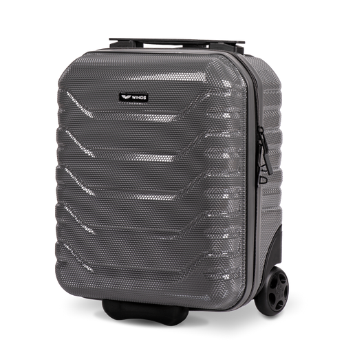 Mini cabin suitcase Wings CRAKE 16” DARK GREY