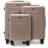 Set di 3 valigie Wings CRAKE POLICARBONATO 100% CHAMPAGNE