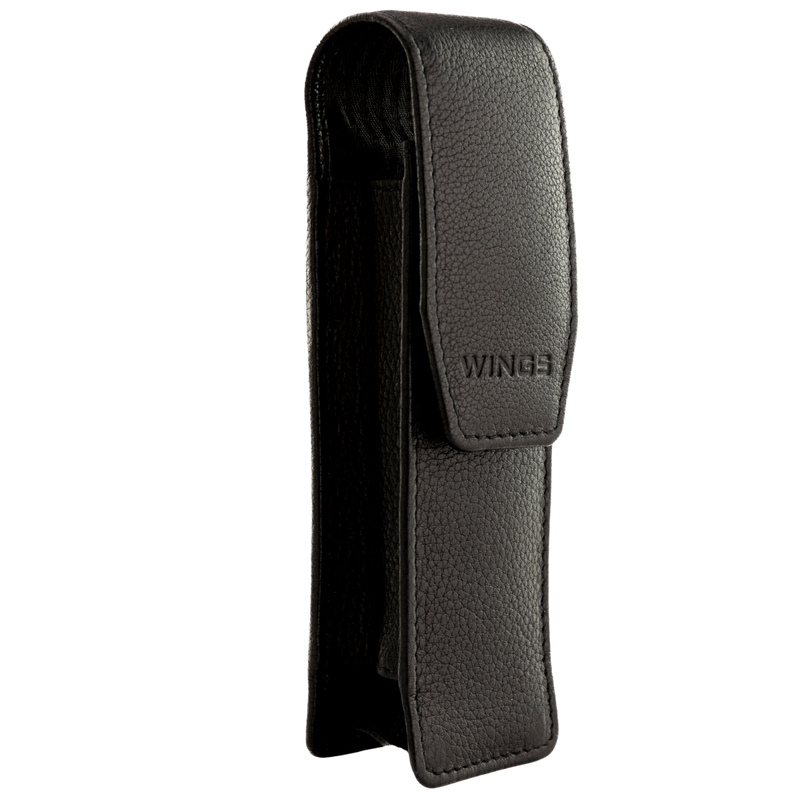 WINGS Penneetui i naturlæder sort