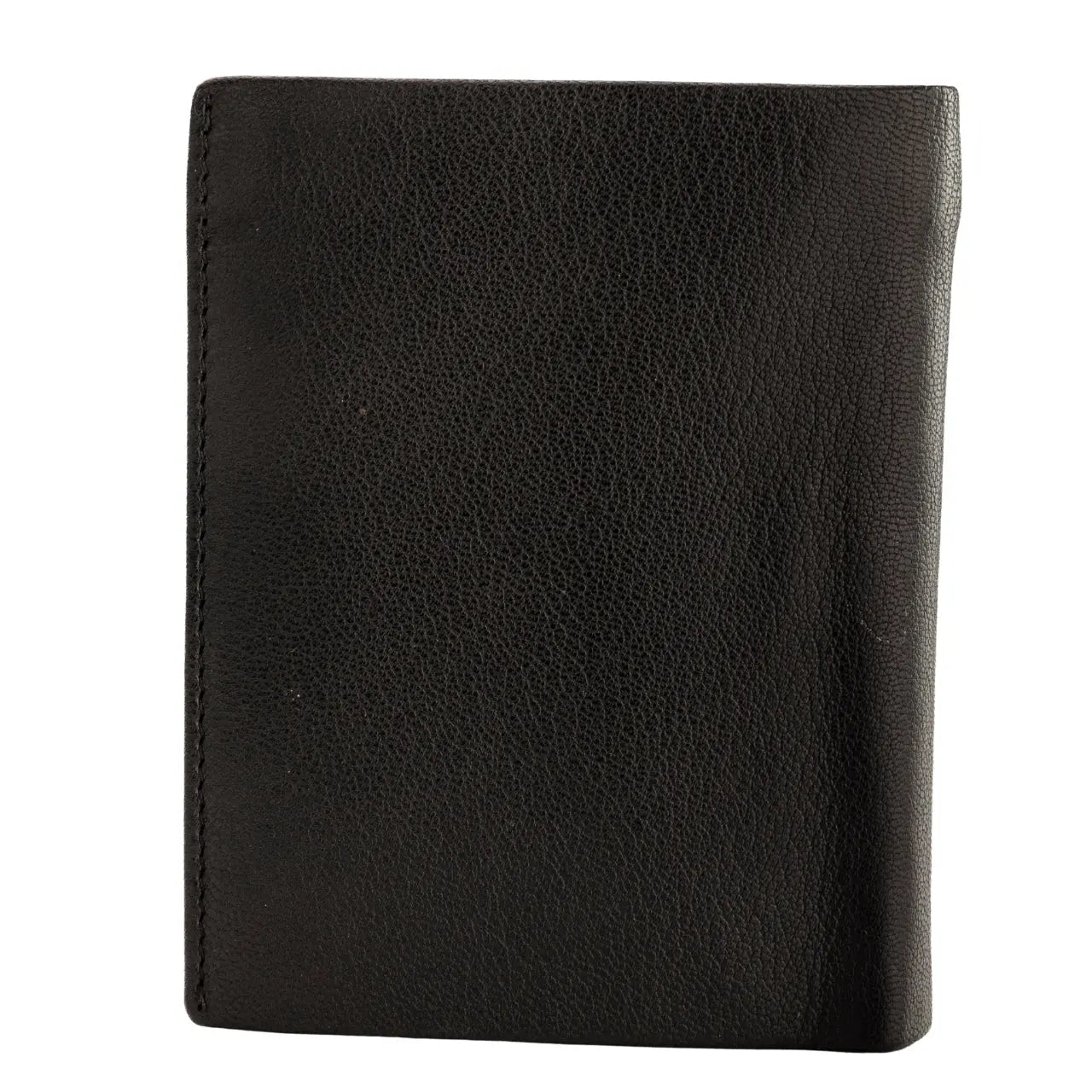 WINGS Męski portfel ze skóry naturalnej Black LEATHER COLLECTION