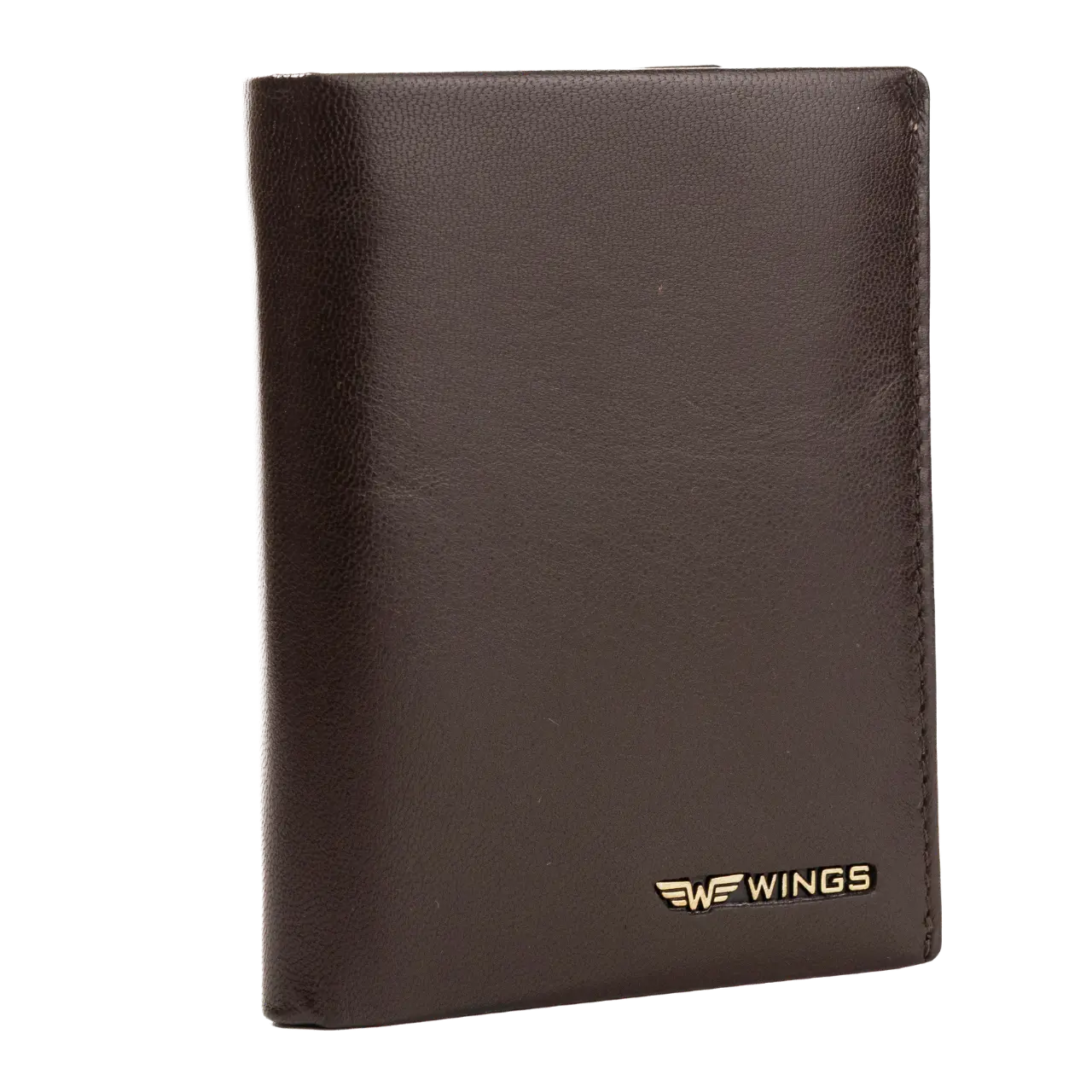WINGS Męski portfel ze skóry naturalnej Brown LEATHER COLLECTION