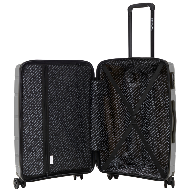 Kabinový kufr Wings HAWFINCH 3.0 polypropylen 20" TMAVĚ ŠEDÝ