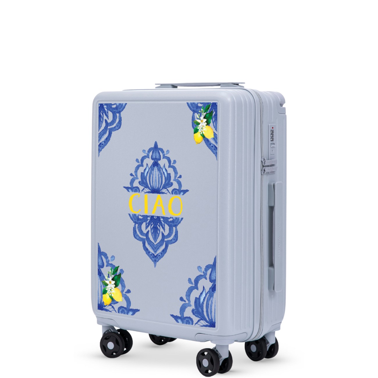 Куфар за ръчен багаж Wings ABS+ 20" Customized Черен ZEUS (1) (1) (1) (1)