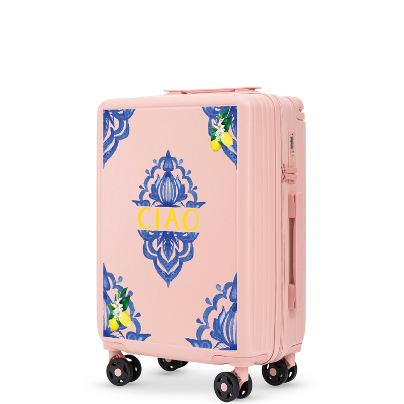Kabinový kufr Wings ABS+ 20" Přizpůsobený RŮŽOVÝ CIAO