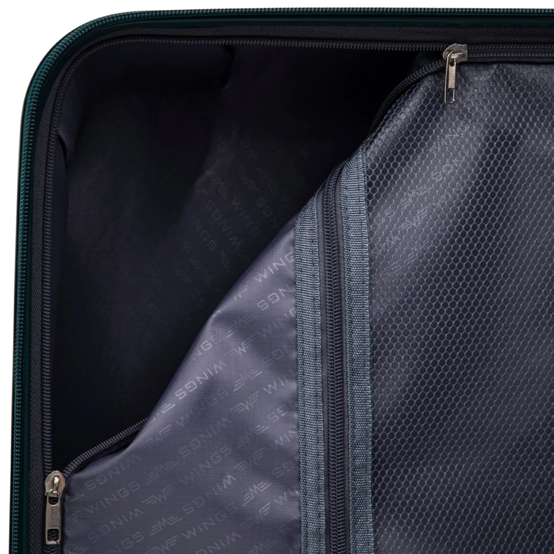 Komplet 3 walizek Wings COCKATIEL polipropylen DARK GREEN COCKATIEL COLLECTION