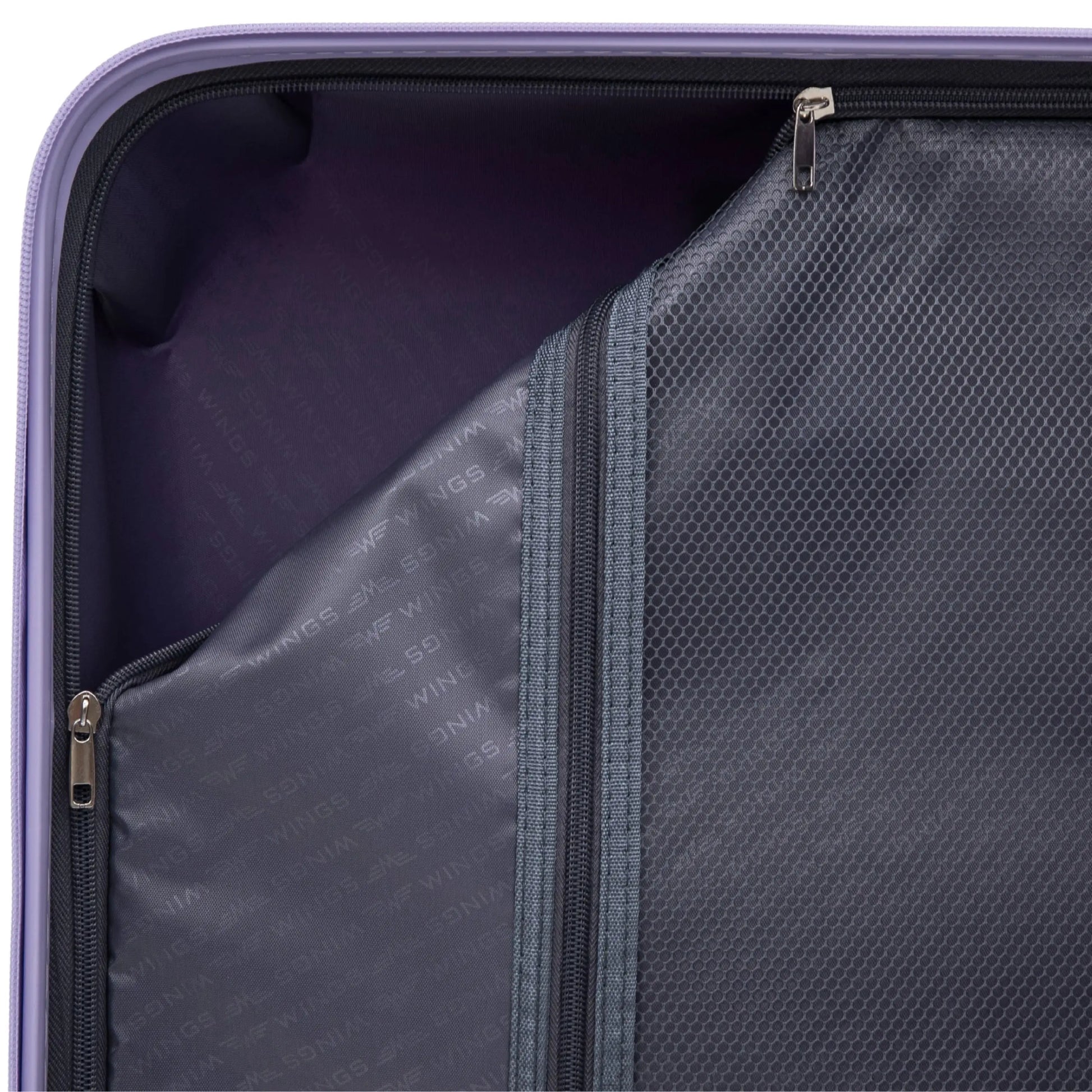 Komplet 3 walizek Wings COCKATIEL polipropylen WHITE PURPLE COCKATIEL COLLECTION
