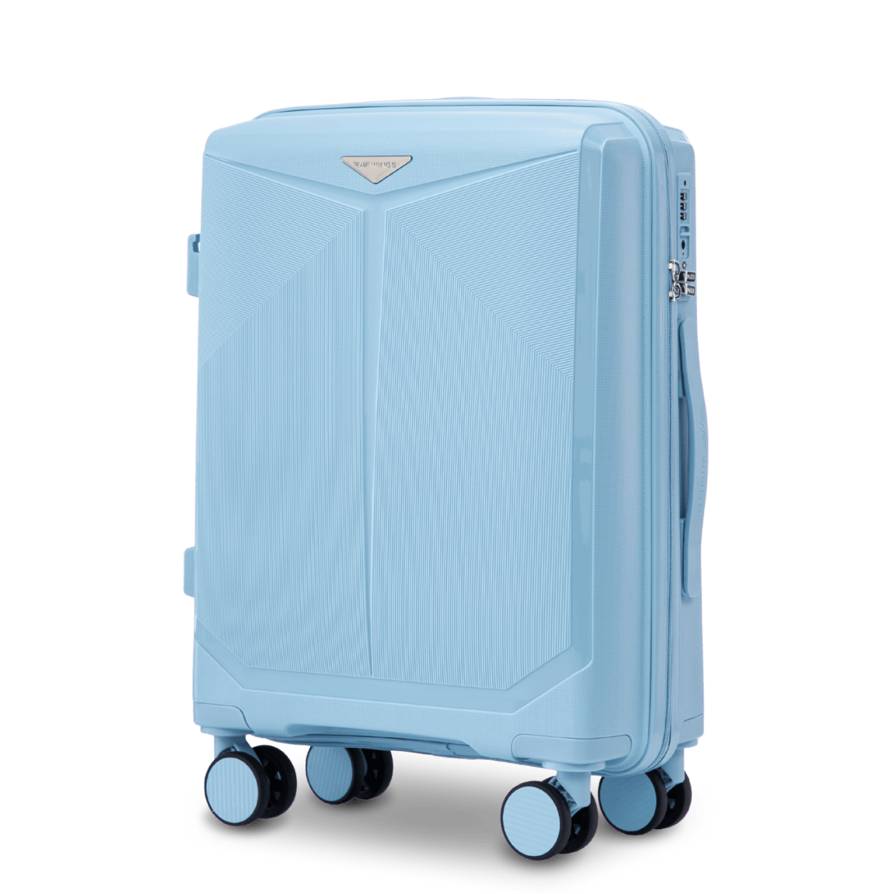 Cabin suitcase Wings COCKATIEL polipropylene 20" LIGHT BLUE