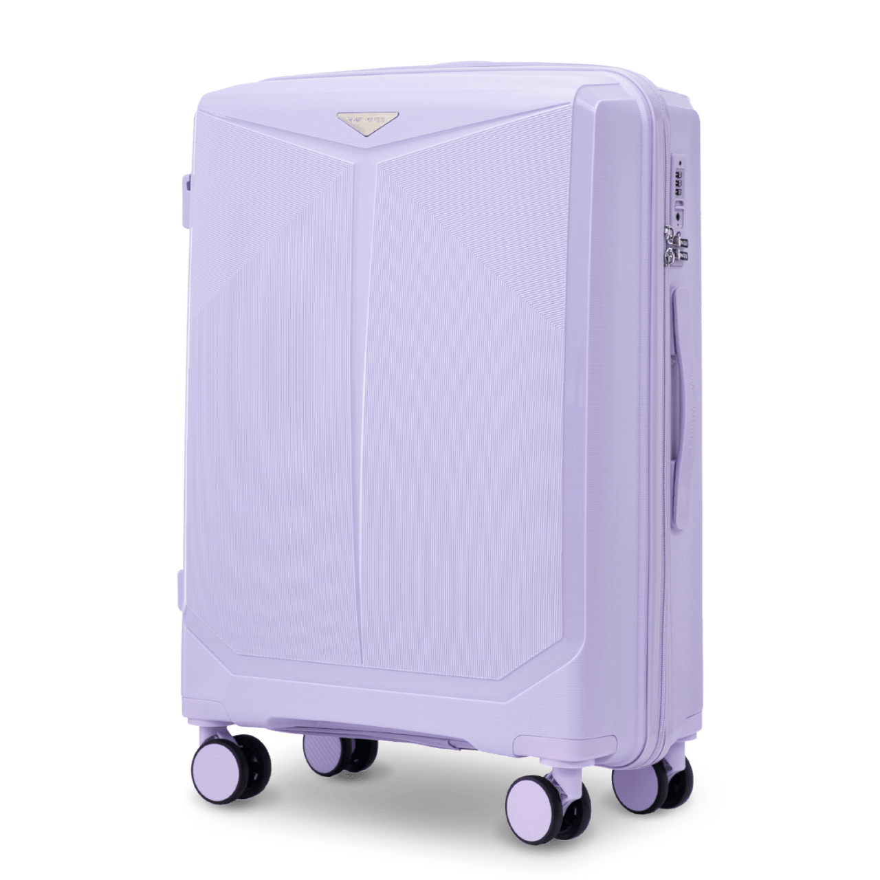 Mellemstor kuffert Wings COCKATIEL polypropylen 24" HVID LILLA