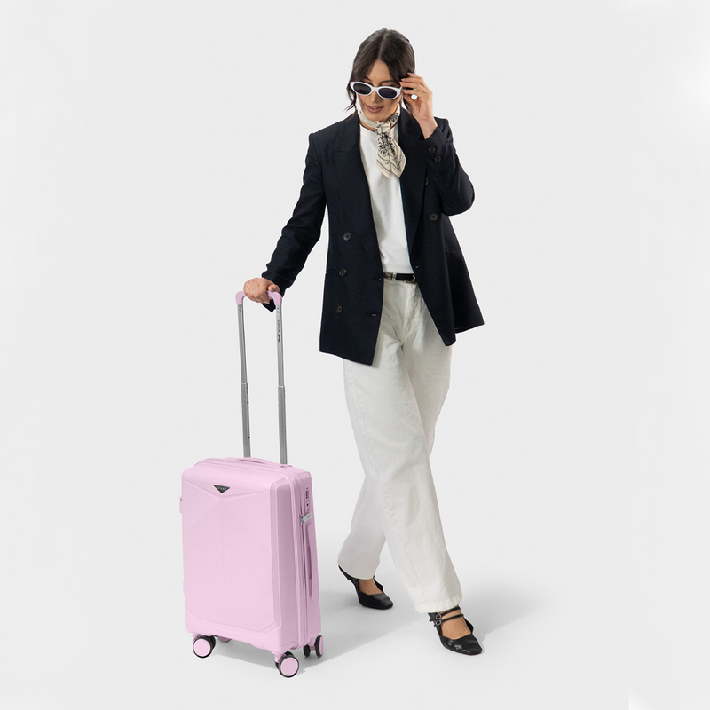 Kabinový kufr Wings COCKATIEL z polypropylenu 20" RŮŽOVÝ