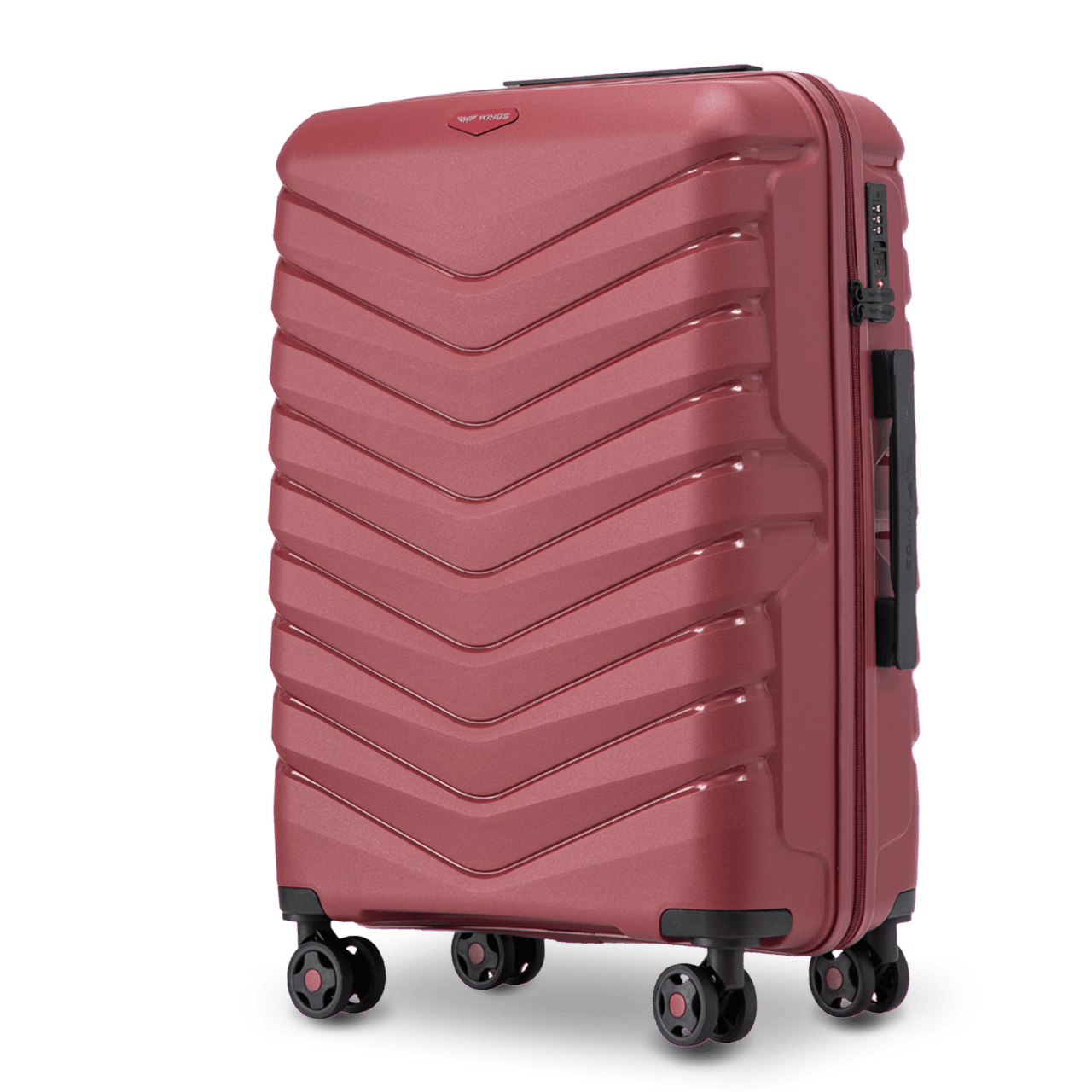 Walizka średnia Wings PHOENIX polipropylen 24" WINE RED PHOENIX COLLECTION