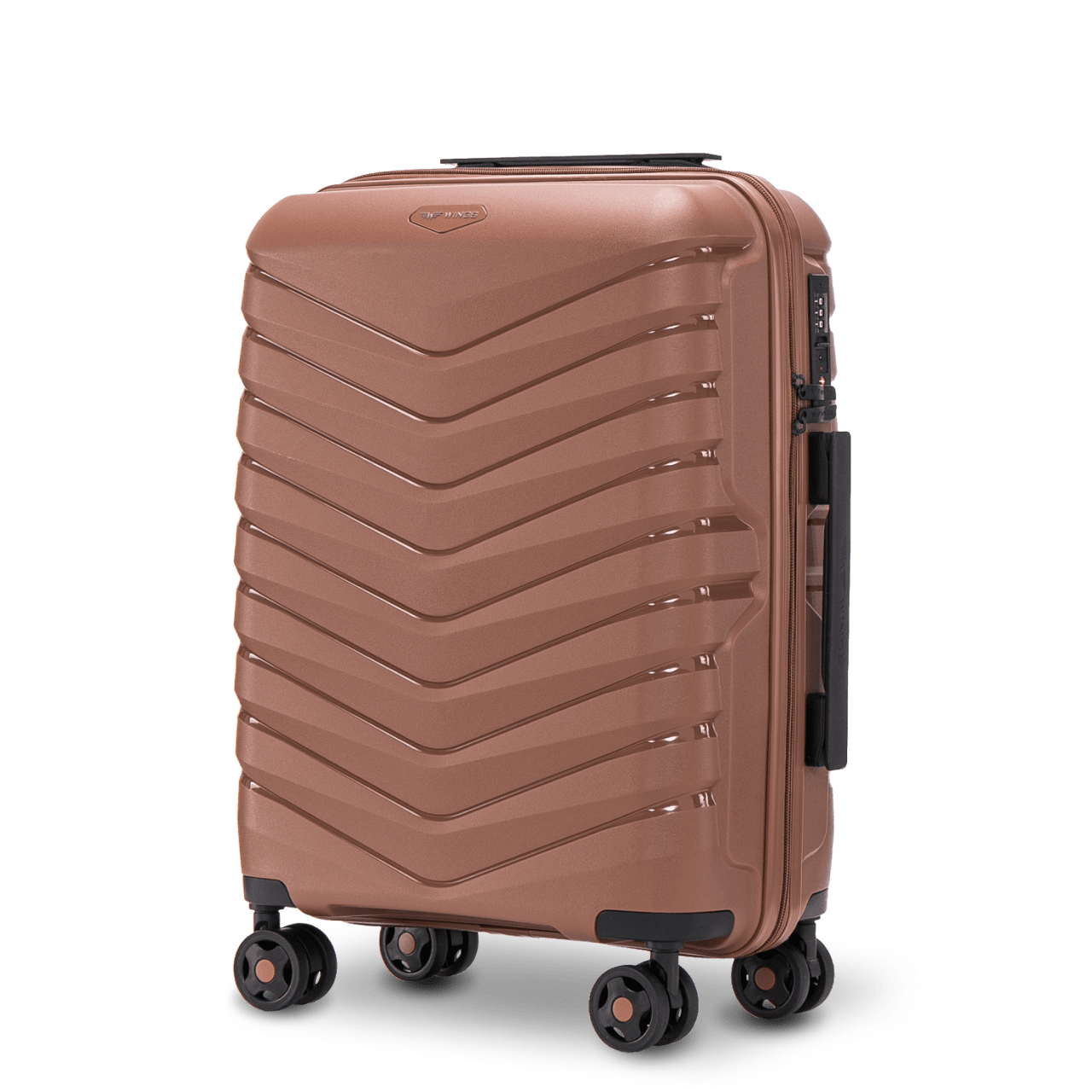 Kabínový kufor Wings PHOENIX polypropylén 20" kávová