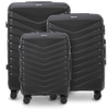 Set aus 3 Wings PHOENIX 2.0 Koffern aus Polypropylen SCHWARZ