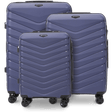 Set van 3 Wings PHOENIX 2.0-koffers van polypropyleen, BLUE