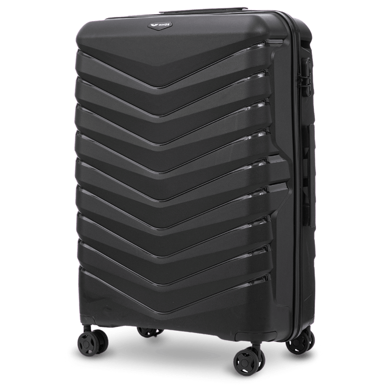Nagy bőrönd Wings PHOENIX 2.0 polipropilén 28" FEKETE