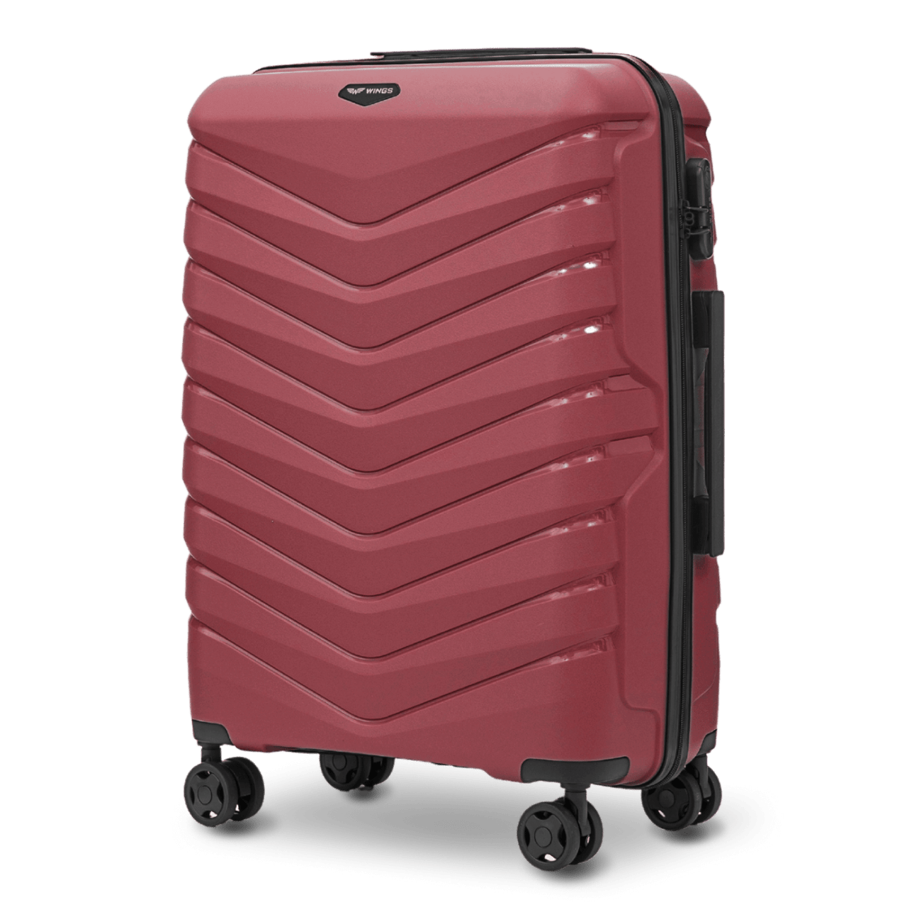 Valigia media Wings PHOENIX 2.0 polipropilene 24" BURGUNDY