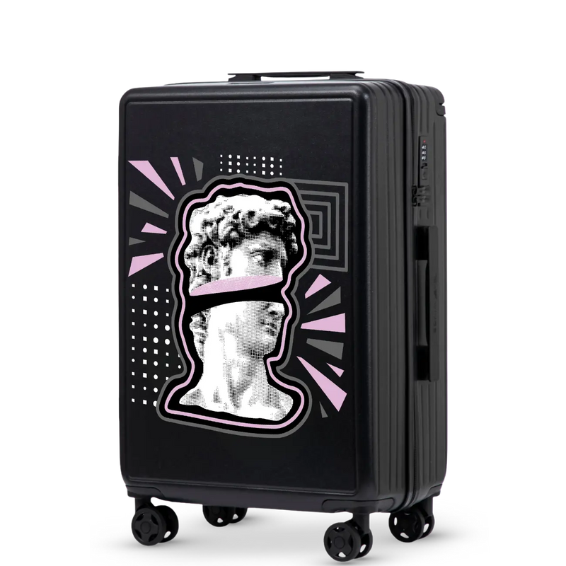 Medium Wings ABS+ Suitcase 24" Customized BLACK POPIERSIE