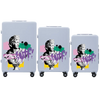 Komplekt 3 WALIZEK Wings ABS+ kohandatud PASTELLSININE ZEUS