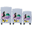 Komplekt 3 WALIZEK Wings ABS+ kohandatud PASTELLSININE ZEUS