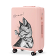 Середня валіза Wings ABS+ 24" Customized SOFT PINK MEOW