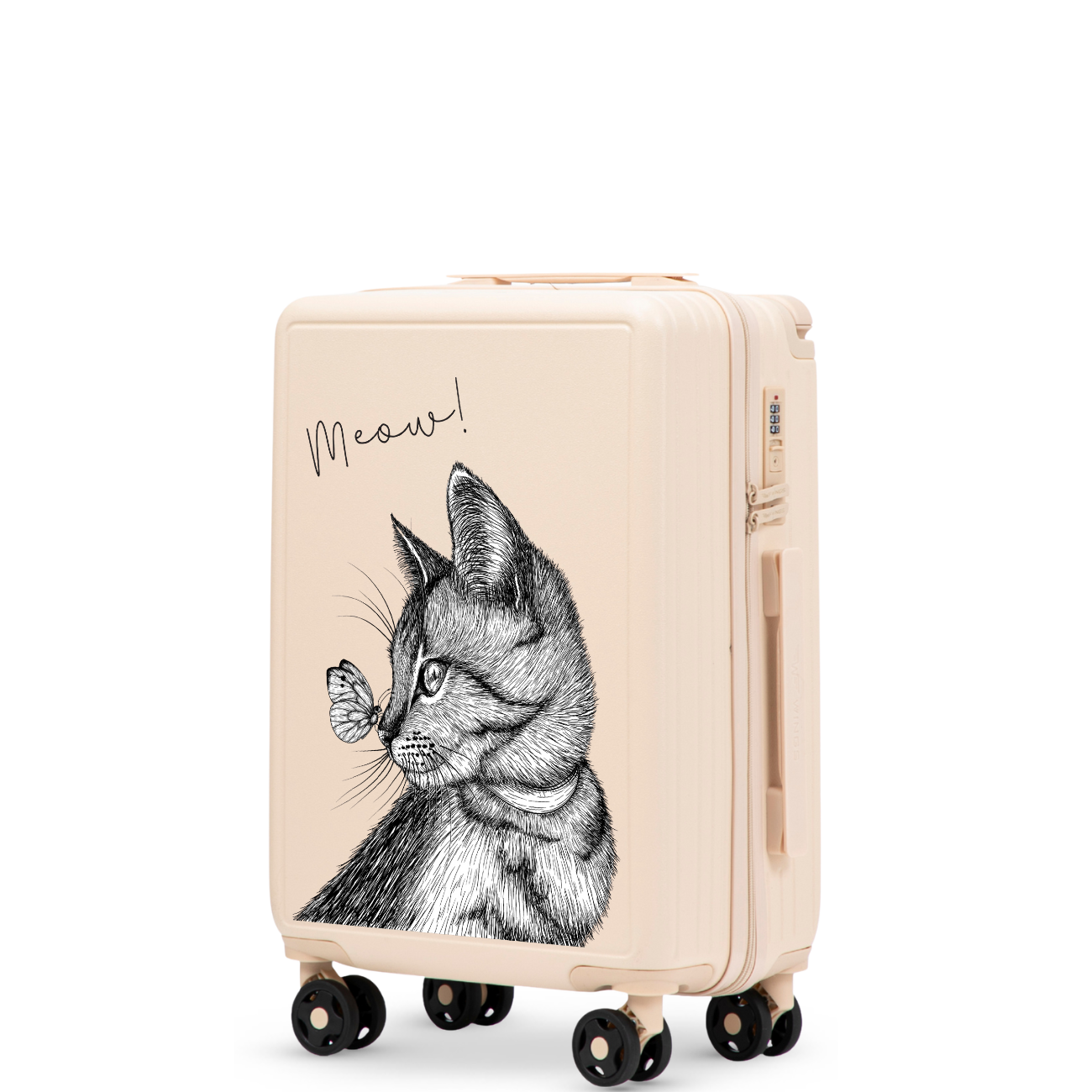 Куфар за ръчен багаж Wings ABS+ 20" Customized Черен ZEUS (1) (1) (1) (1)