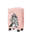 Wings ABS+ 20" handbagagekoffer Customized SOFT PINK MEOW